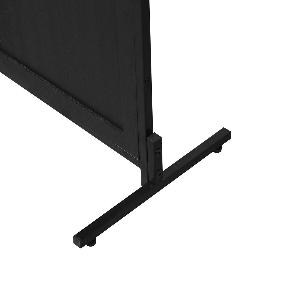 Chic Black Folding Room Divider