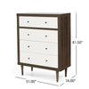 Nordic Charm 4-Drawer Dresser