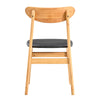 Chic Wooden Dining Chair with Comfy Cushions