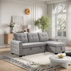 Cozy Velvet Reversible Sofa with Storage