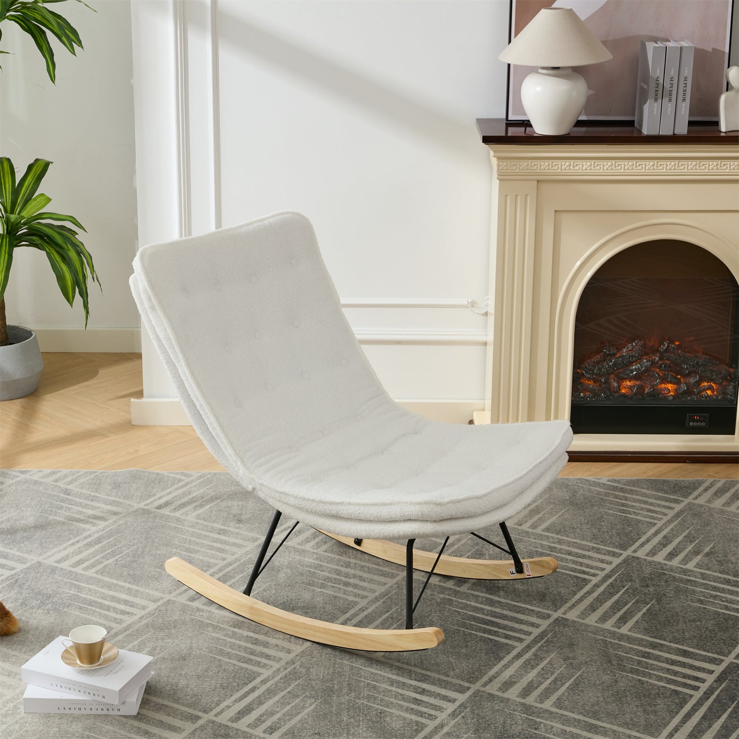 Cozy Rocker Lounge Chair - Stylish & Relaxing for Any Space