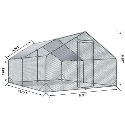 Spacious Walk-In Chicken Coop & Rabbit Haven