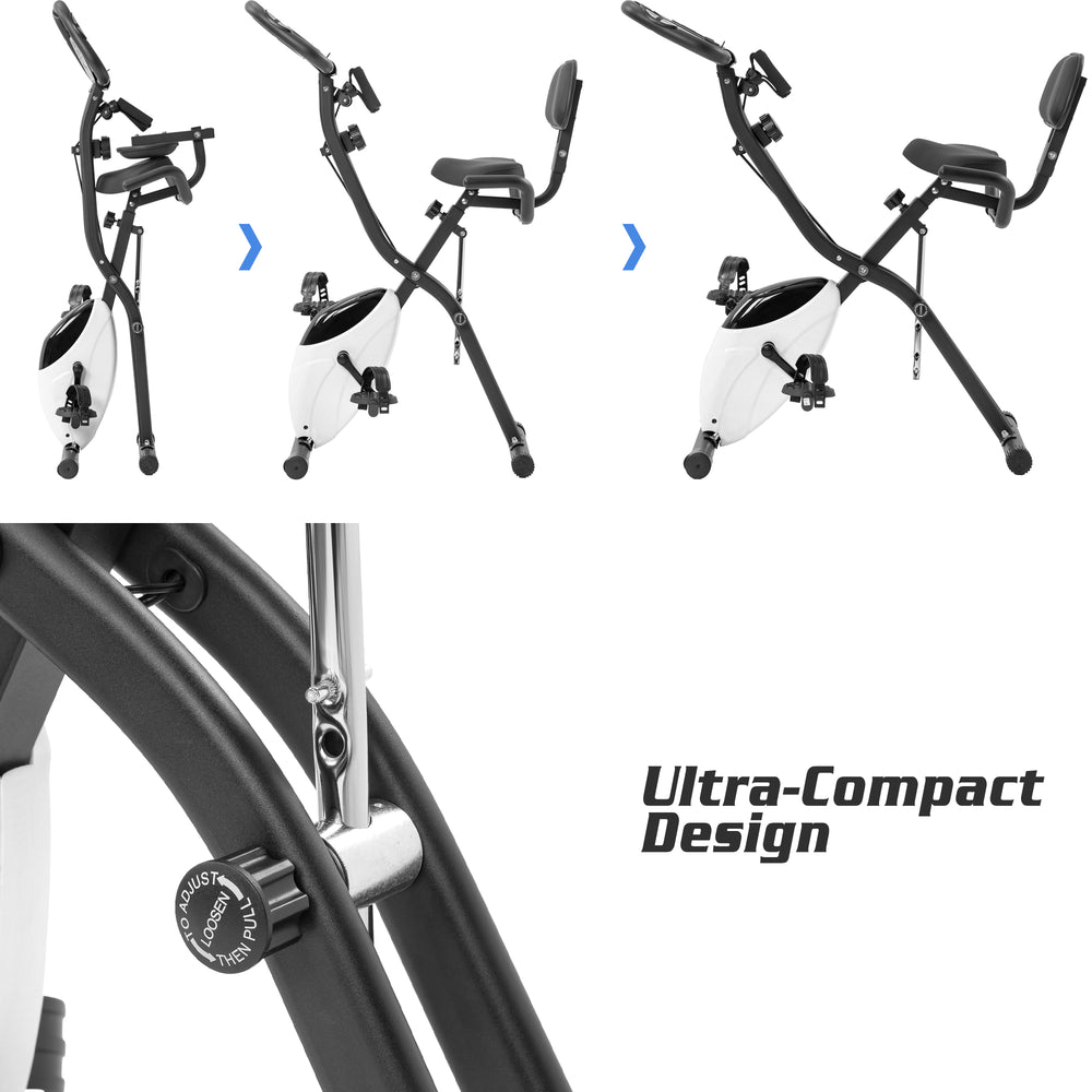 FitFold Flex Bike: Dual-Mode Workout with Adjustable Resistance