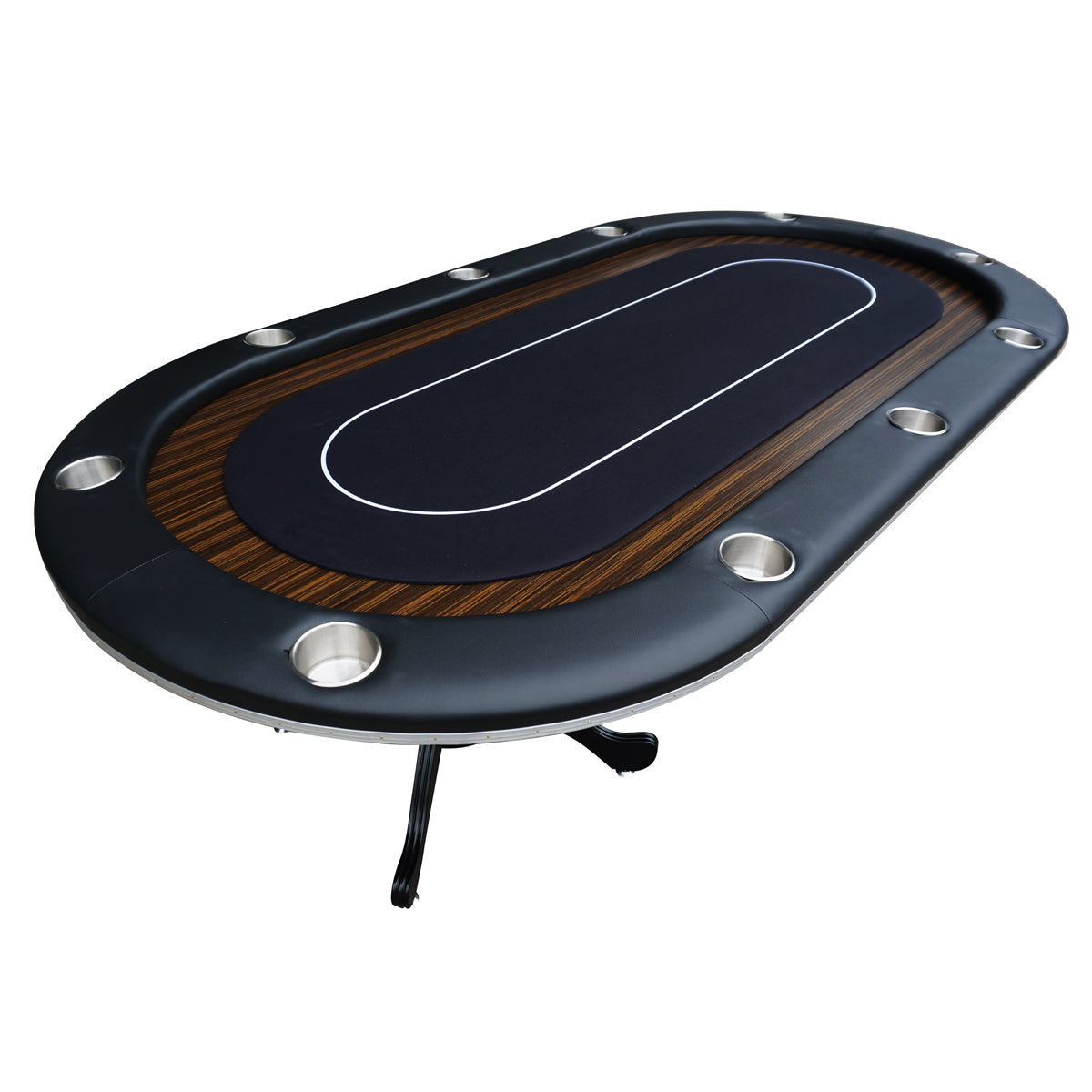 Chic Oval Aura Waterproof Poker Table