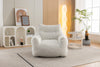 Cozy Ivory Teddy Bean Bag Chair