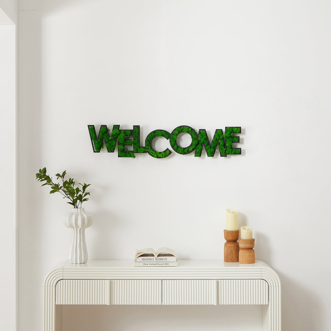 Welcome Moss Wall Art