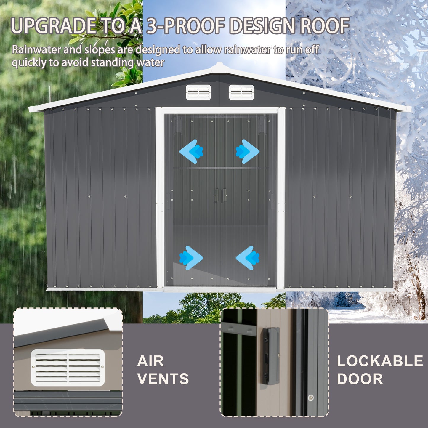 Garden Guardian: Lockable Outdoor Storage Shed