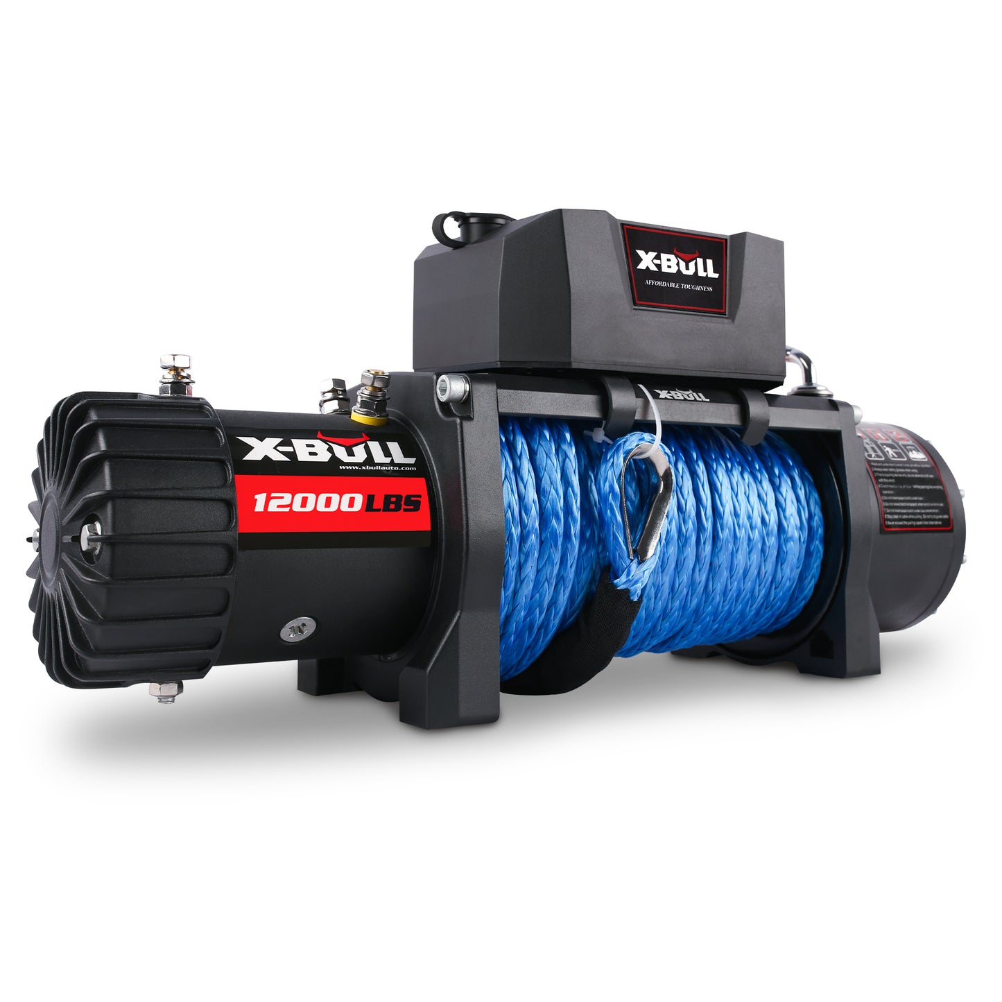 X-BULL Tough Pull Electric Winch with Synthetic Rope for Trucks and SUVs