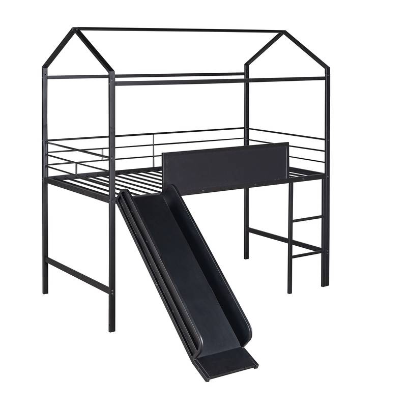 Slide & Write Metal Loft Bed