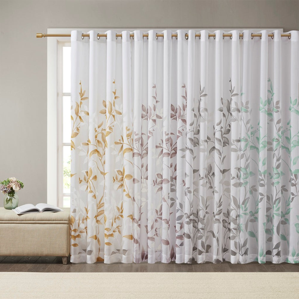 Sheer Charm Burnout Curtain Panel