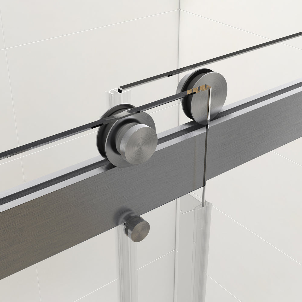 Sleek Sliding Shower Door with Soft-Close & Clear Glass