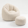 Cozy Foam Bean Bag Sofa with Footrest