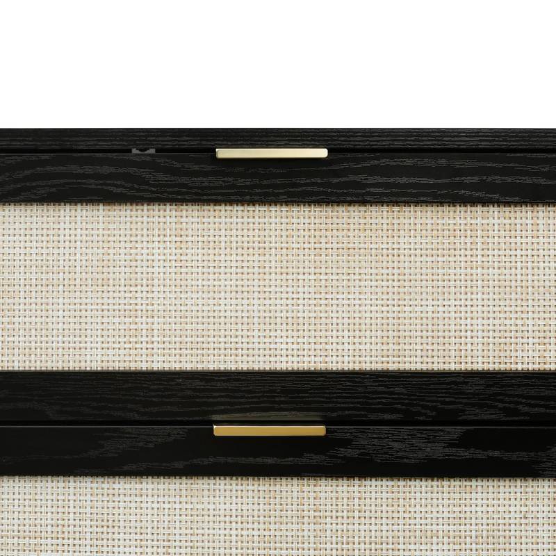 Chic Black Wooden Dresser