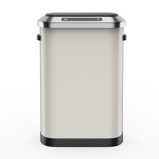 Smart Sensor Trash Can - Effortless Waste Management in White