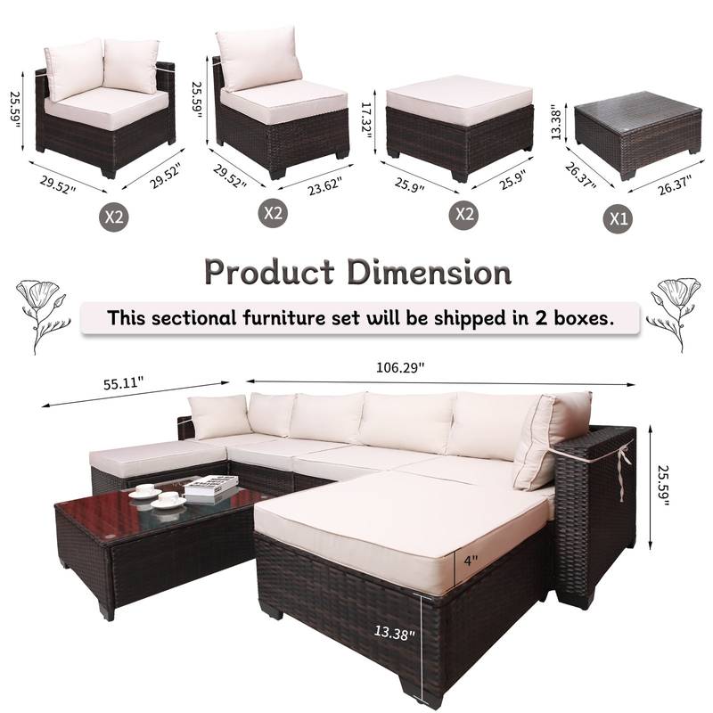 Cozy Calypso Outdoor Sofa & Table Set
