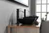 Sleek Black Matte Bathroom Sink Set