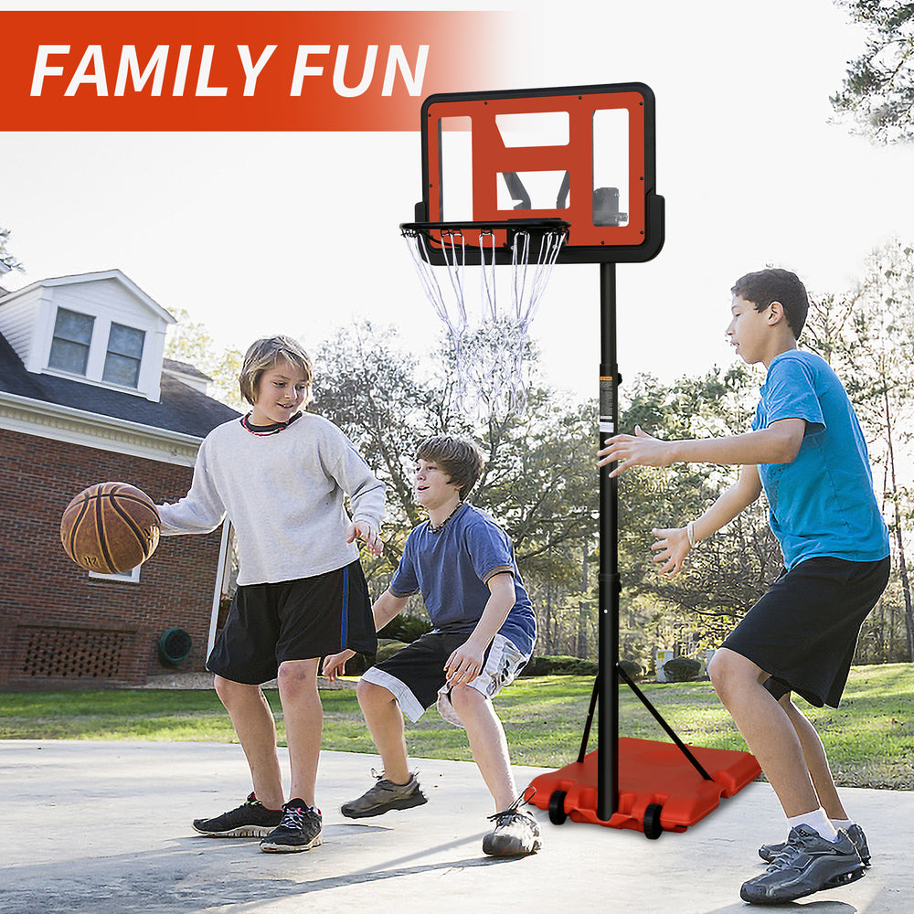 Versatile Portable Basketball Hoop with Adjustable Height