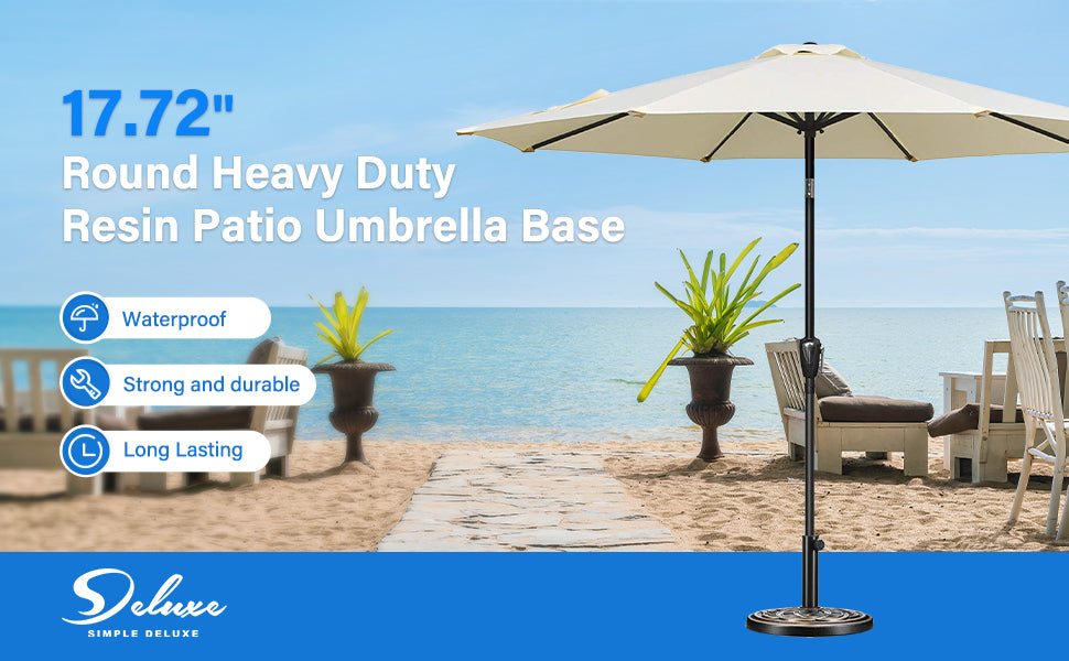 Sturdy Bronze Patio Umbrella Base