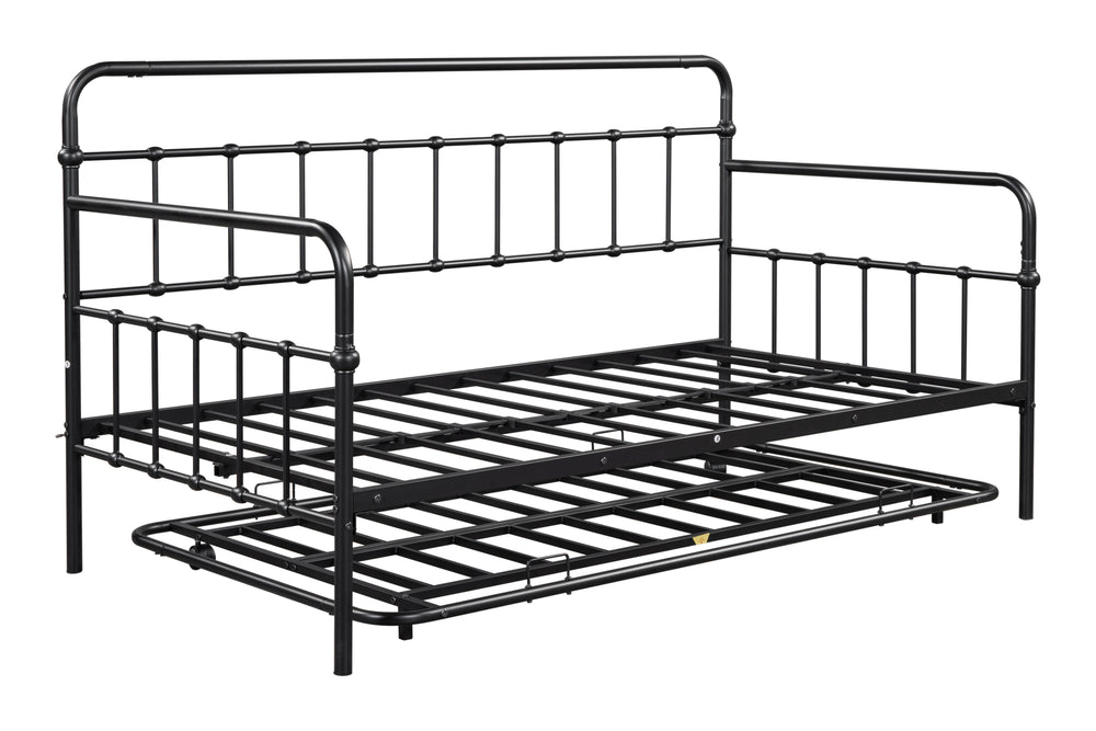 Modern Metal Daybed with Trundle