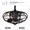 Cozy Caged Ceiling Fan with Remote - Perfect for Any Room!