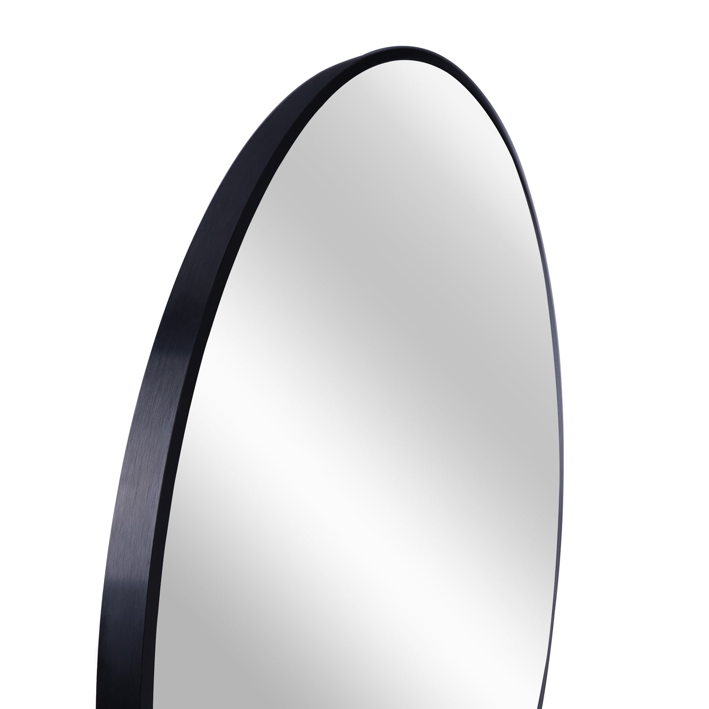 Chic Round Black Bathroom Mirror