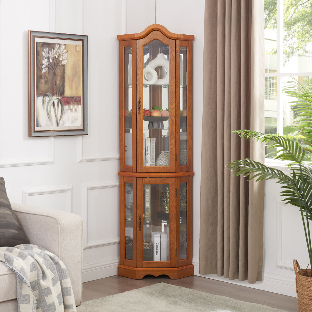 Radiant Corner Curio Cabinet