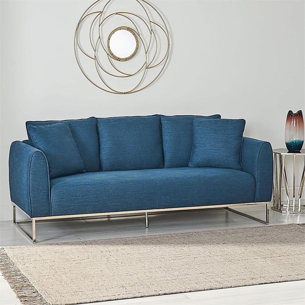 Navy Bliss Small Space Sofa