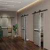 Stylish Sliding Door Set with Track and Handle