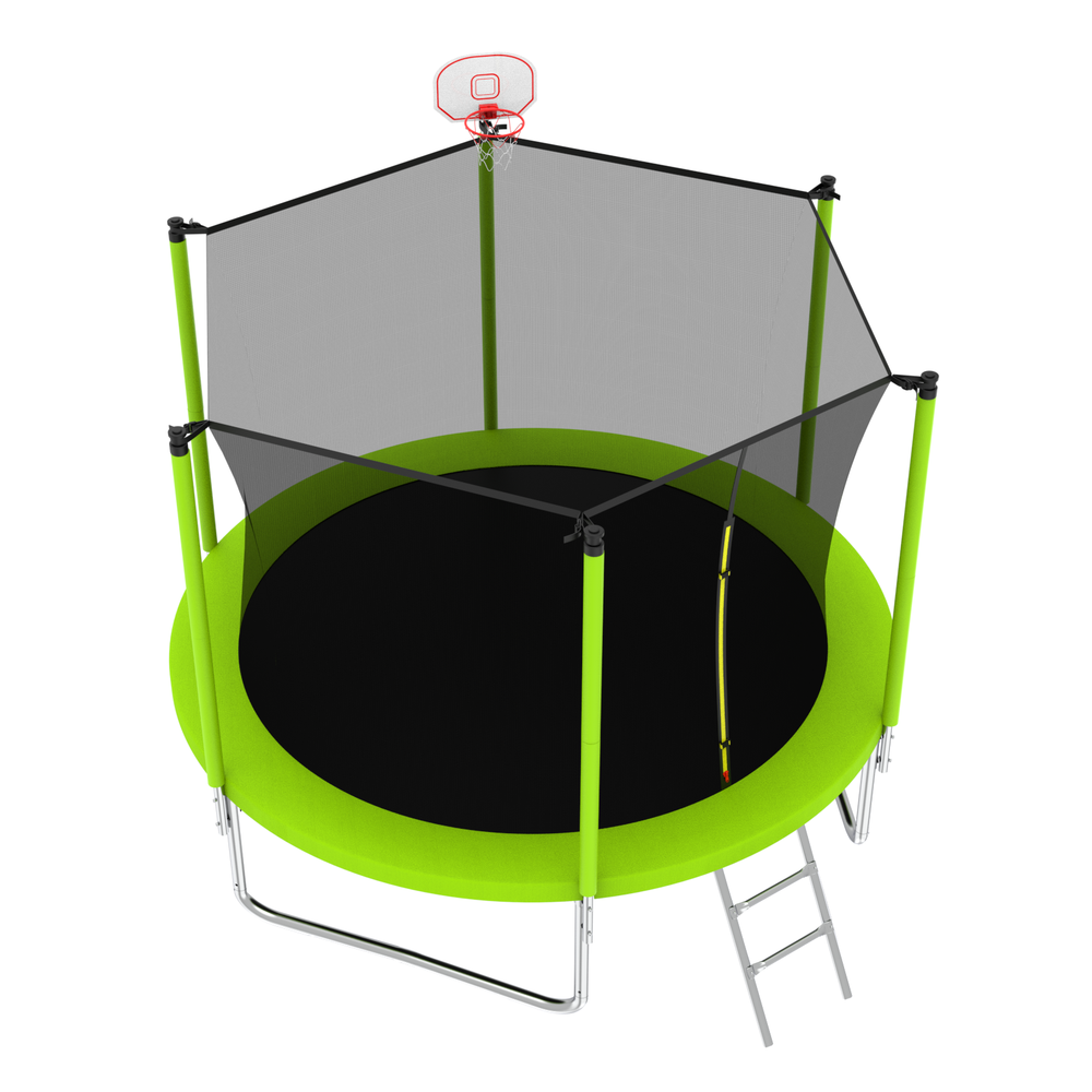 Bounce & Hoops Kids Trampoline – Safe Backyard Fun!