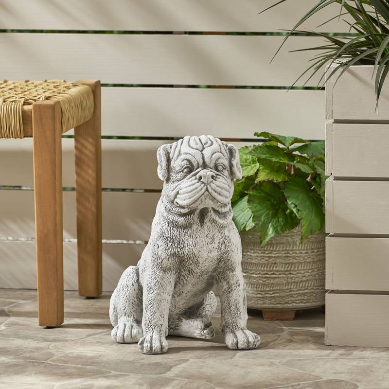 Paw-sitively Adorable Weatherproof Dog Statue