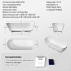 Sleek Serenity Freestanding Soaking Tub