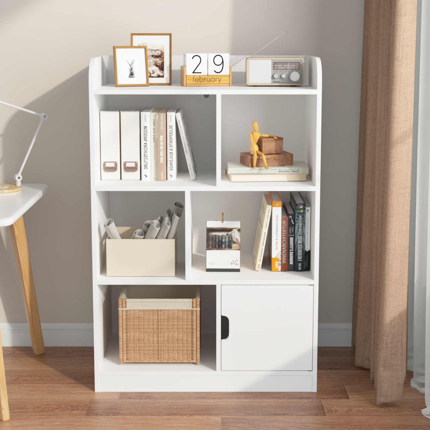 Charming Kids Bookcase with Cubes