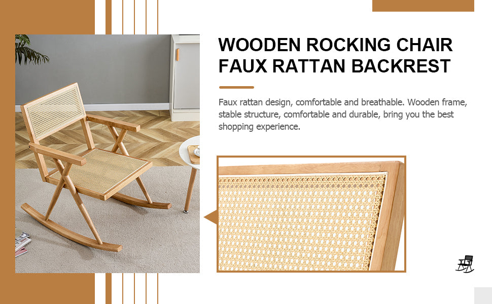 Cozy Rattan Rocking Chair