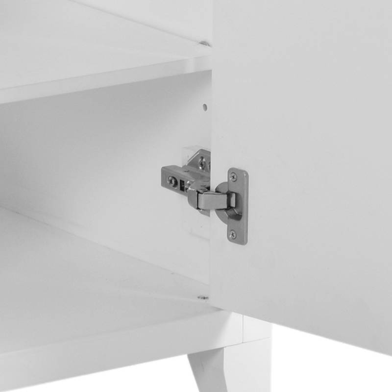 Chic Bathroom Vanity with Ceramic Sink & Smart Storage