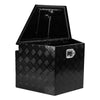 Aluminum Diamond Plate Trailer Tongue Box - Secure Storage Chest for Trucks & RVs