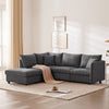 Chic Modular Sectional Sofa with Stripes