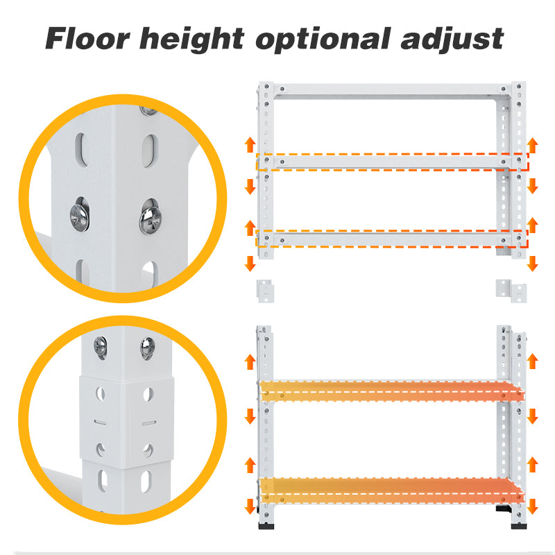 Versatile 5-Tier Storage Rack - Stylish and Strong!