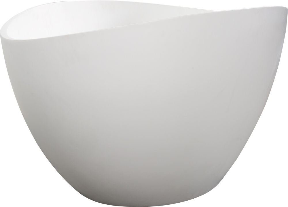 Elegant Soaking Tub - Freestanding Matte White Bliss