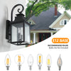 Brighten Your Outdoors: Stylish Wall Lanterns (Set of Two)