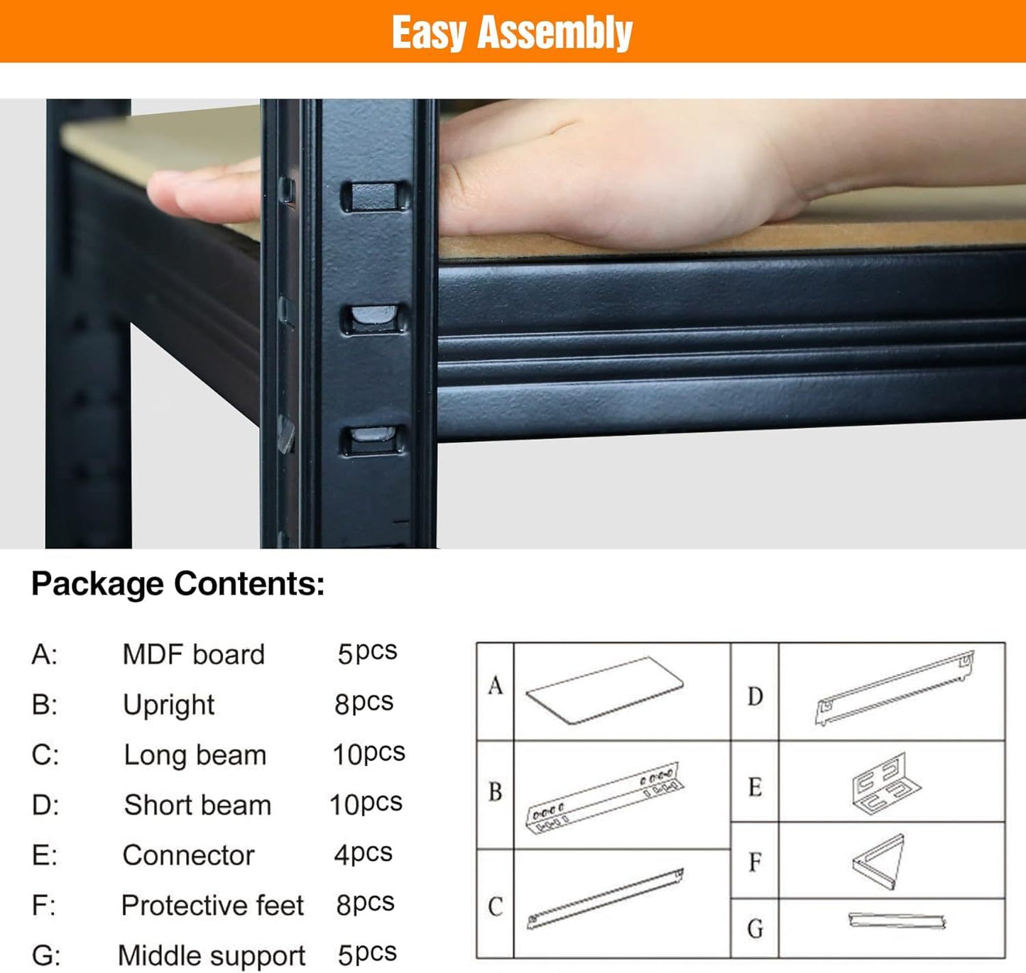 Sturdy Heavy-Duty Garage Shelves