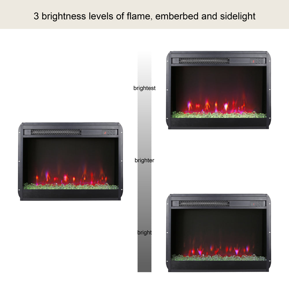 Crystal Glow Electric Fireplace Insert