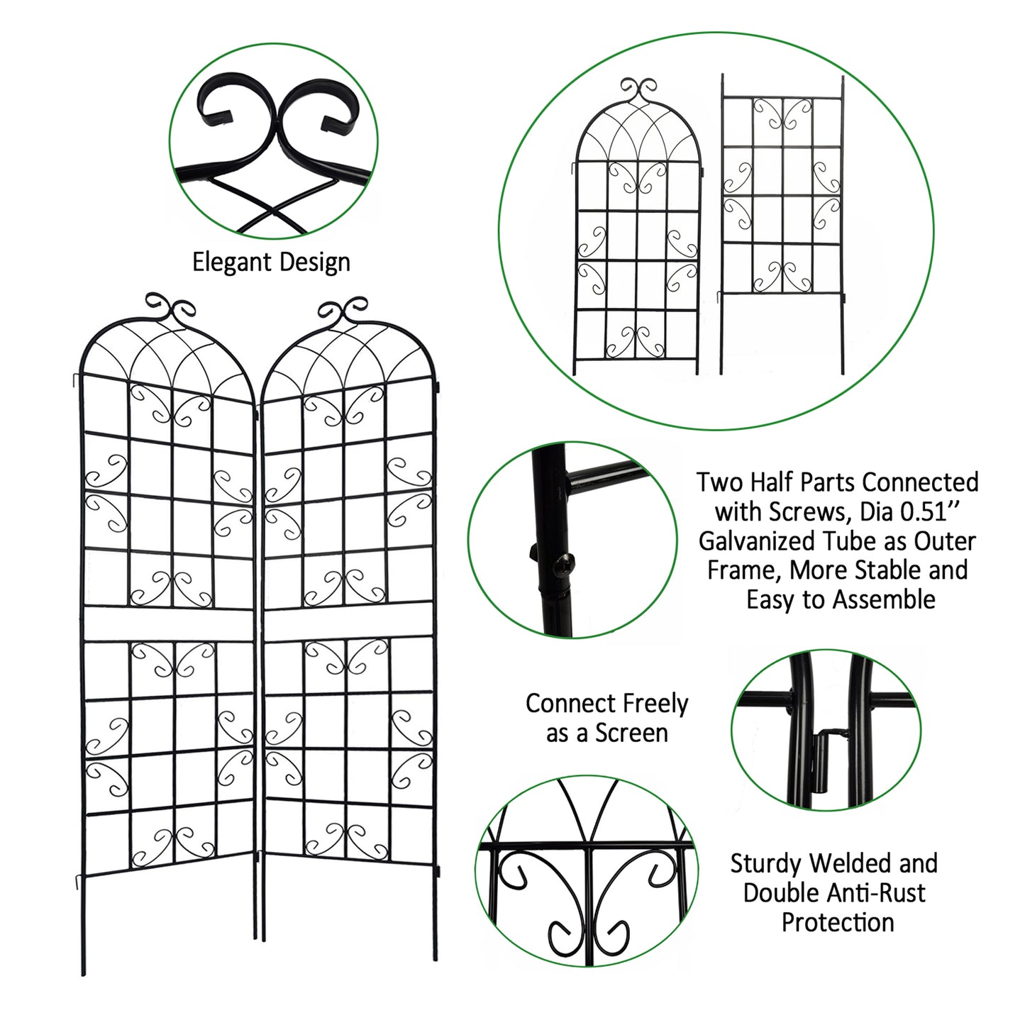 Climbing Support Trellis Set