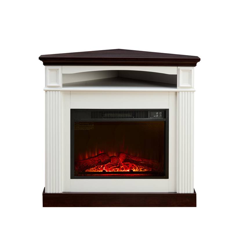 Cozy Corner Electric Fireplace with Remote Control