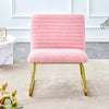 Chic Pink Plush Lounge Chair