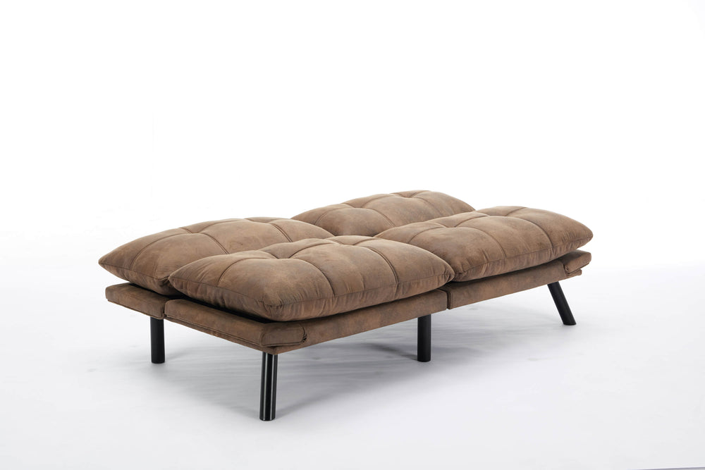 Cozy Brown Convertible Sofa Bed