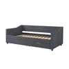 Cozy Dark Grey Twin Daybed with Stylish Drawers