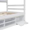 Cozy Twin House Bed with Roof & Storage