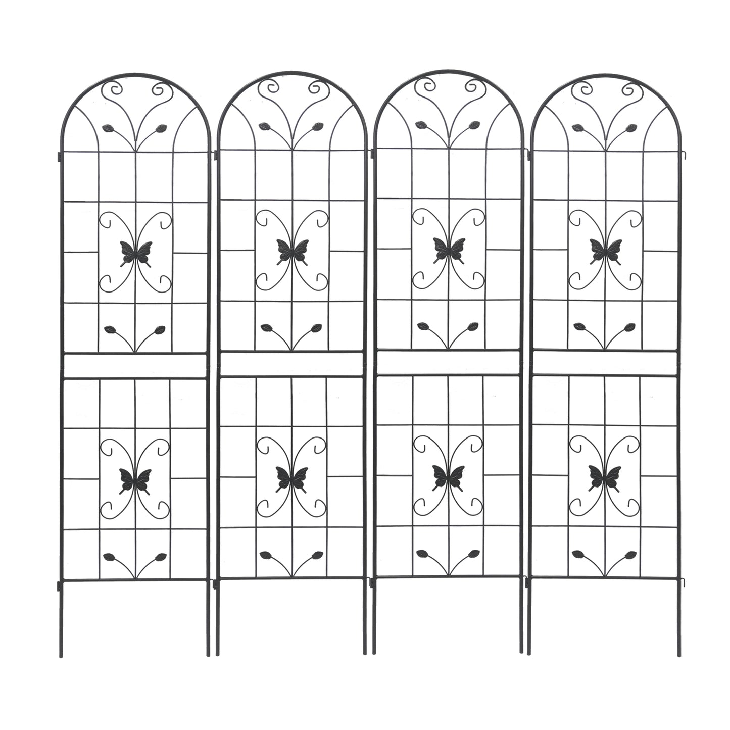 Garden Glory: Rustproof Climbing Plant Trellis Set