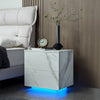 Shining White Nightstands with Drawers