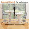 CozyLift Tall Ergonomic Office Chair with Flip-Up Armrests